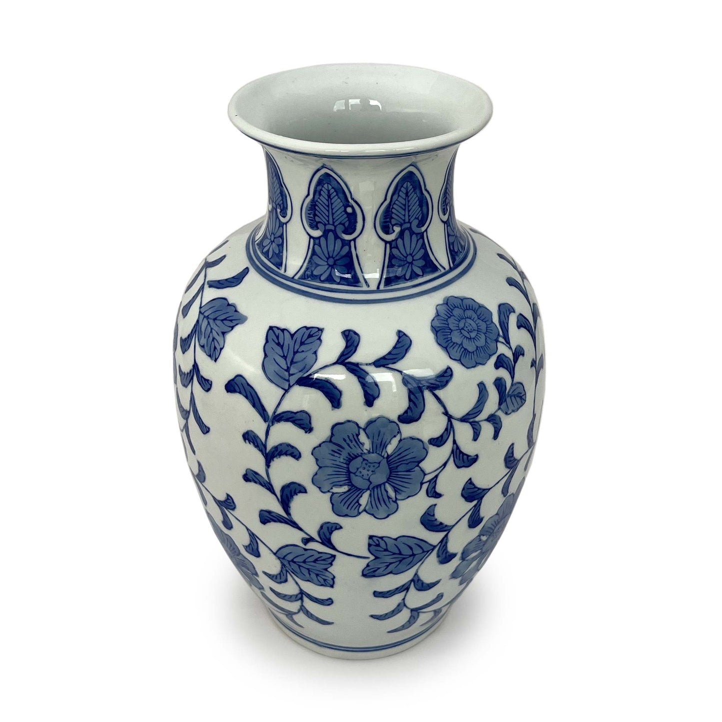 Chinoiserie Blue & White Vase