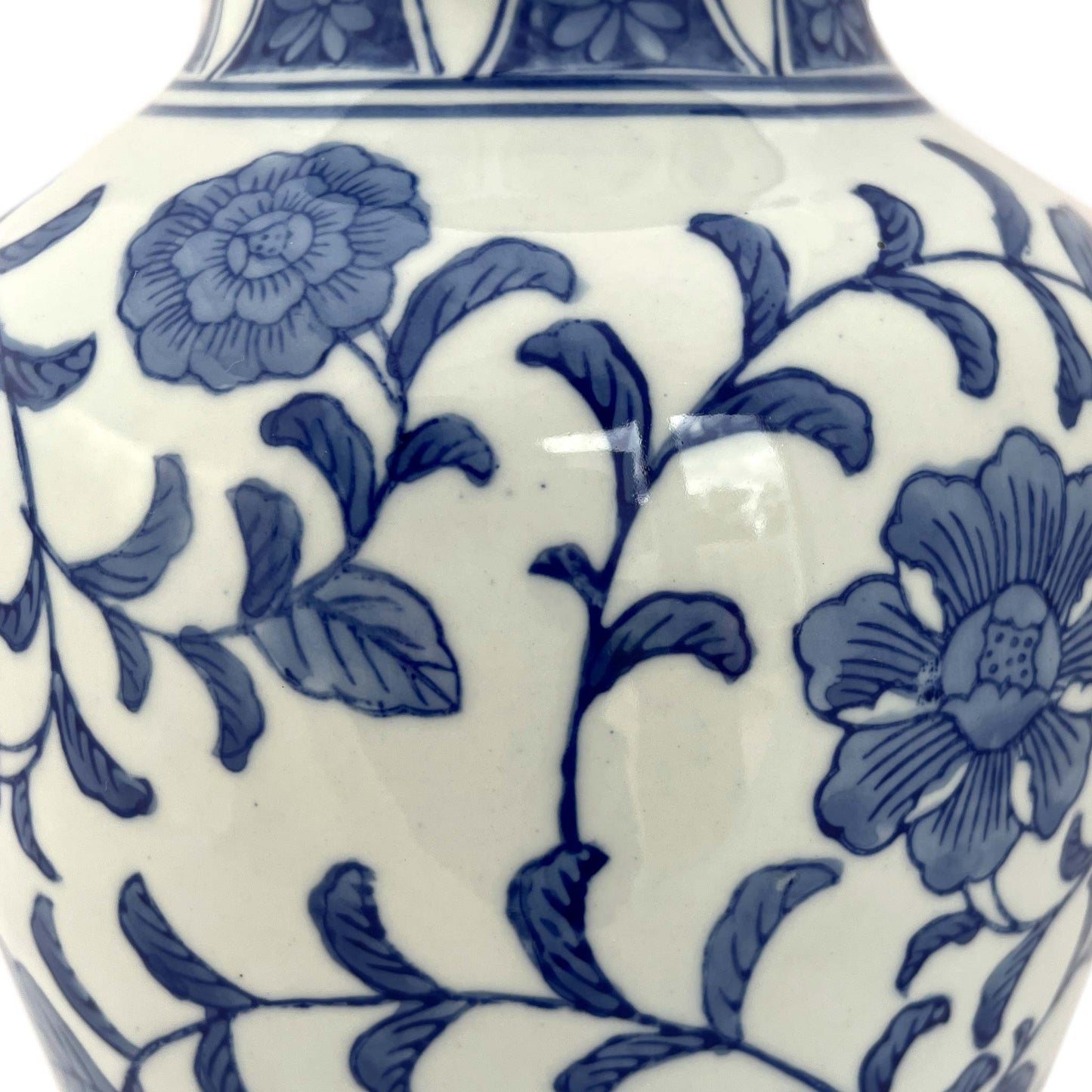 Chinoiserie Blue & White Vase