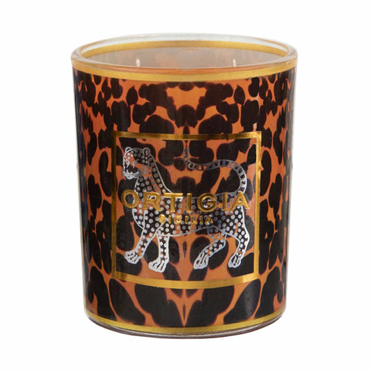 Ortigia Sicilia Ambra Nera Decorated Candle (380g)