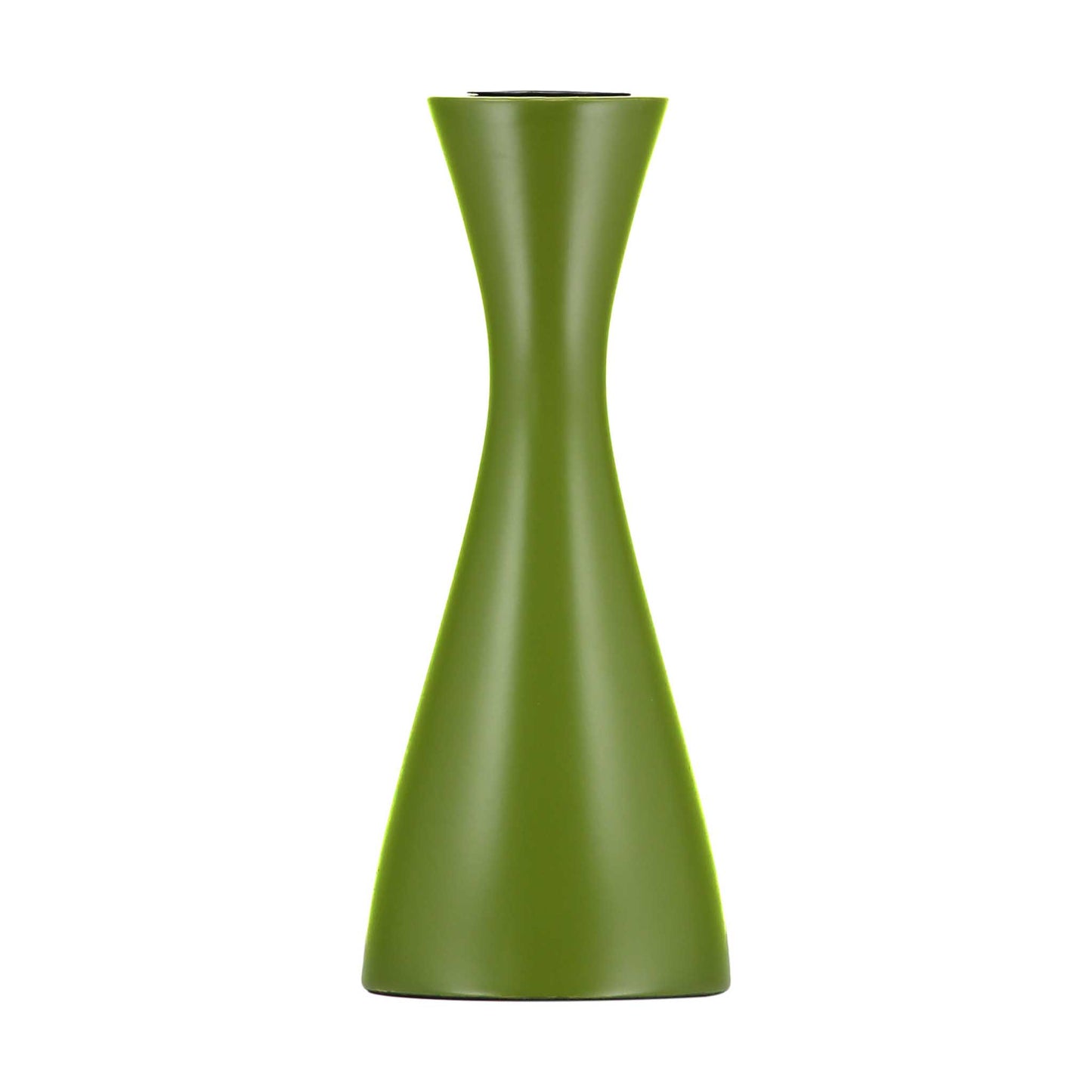 Olive Green Wooden Candlestick (2 sizes)