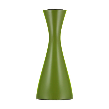 Olive Green Wooden Candlestick (2 sizes)