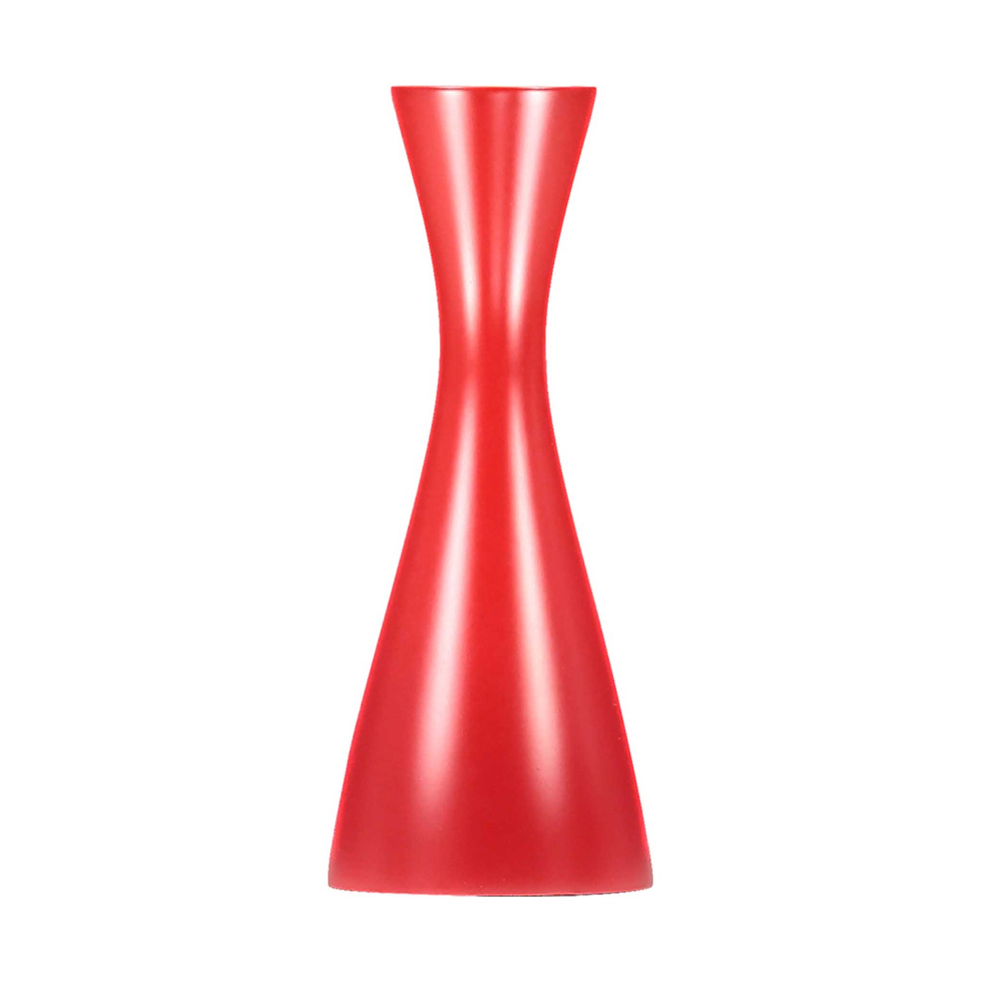 Minimal plain red candleholder