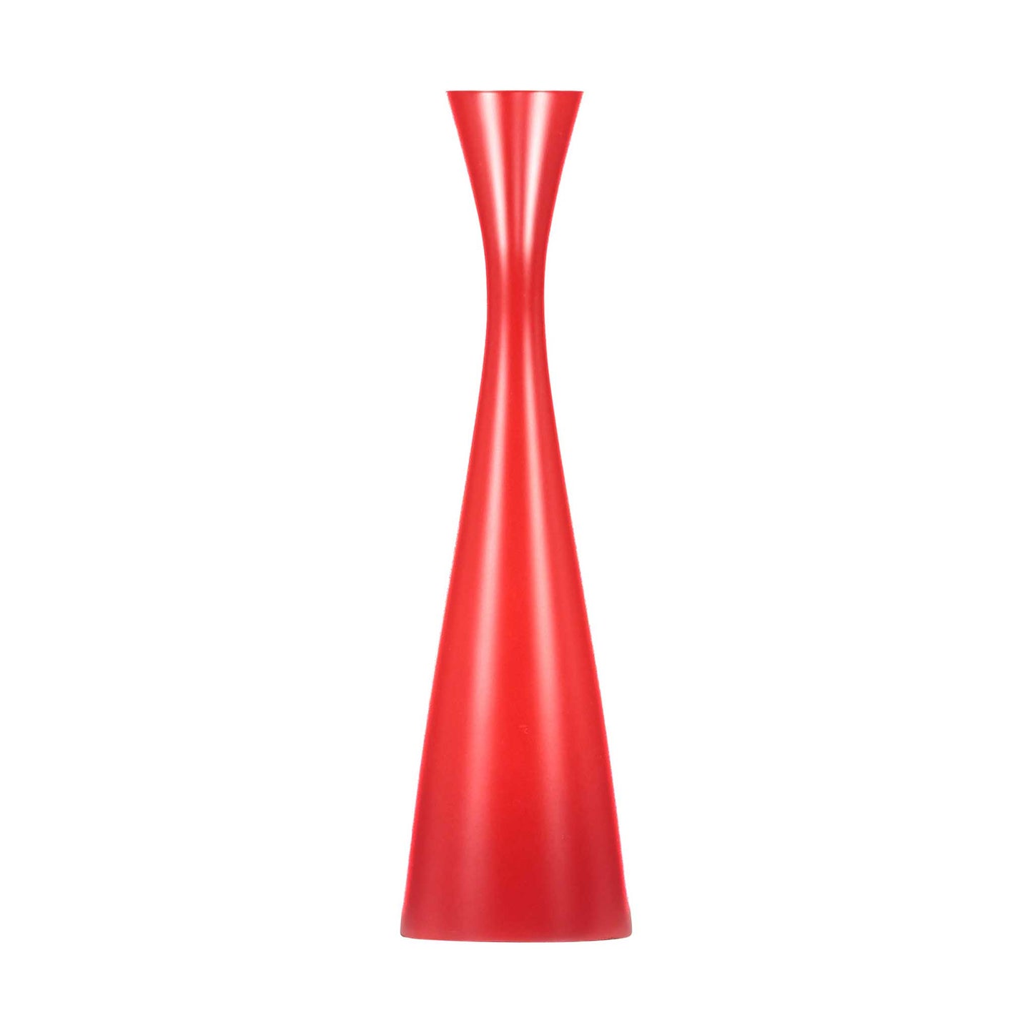 Minimal plain red candleholder