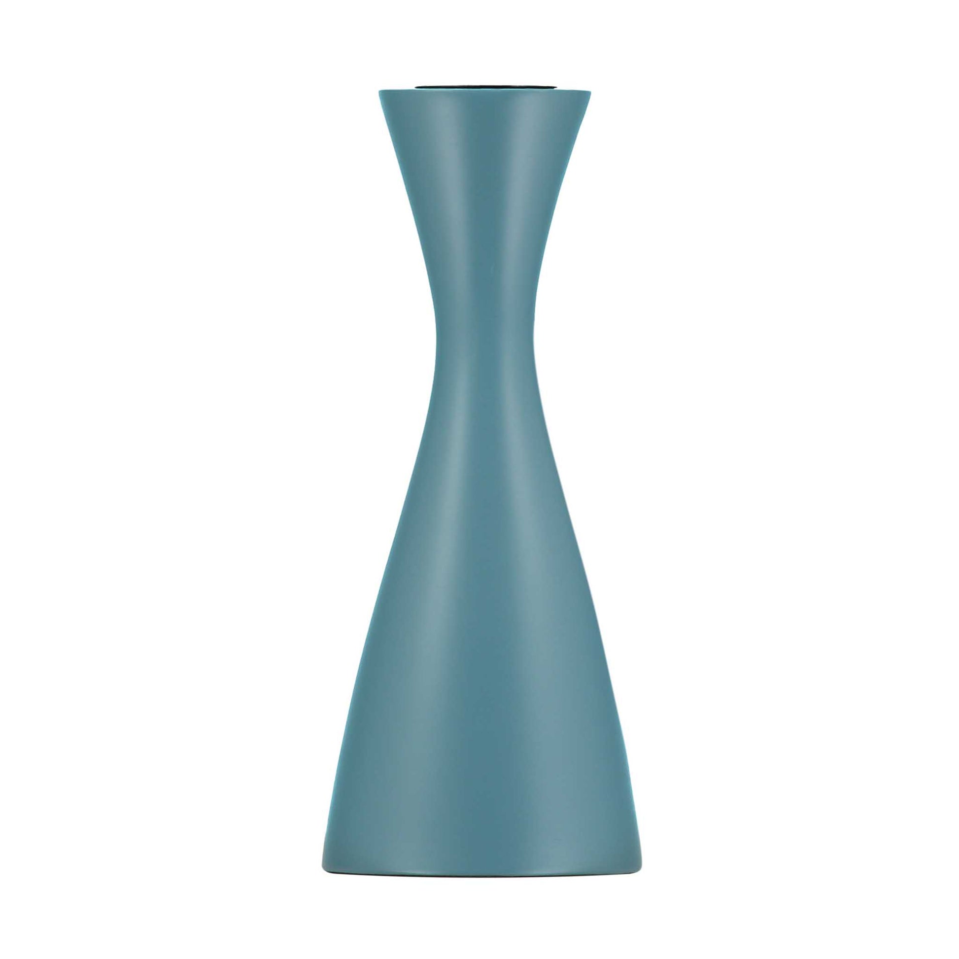 Minimal plain blue candleholder