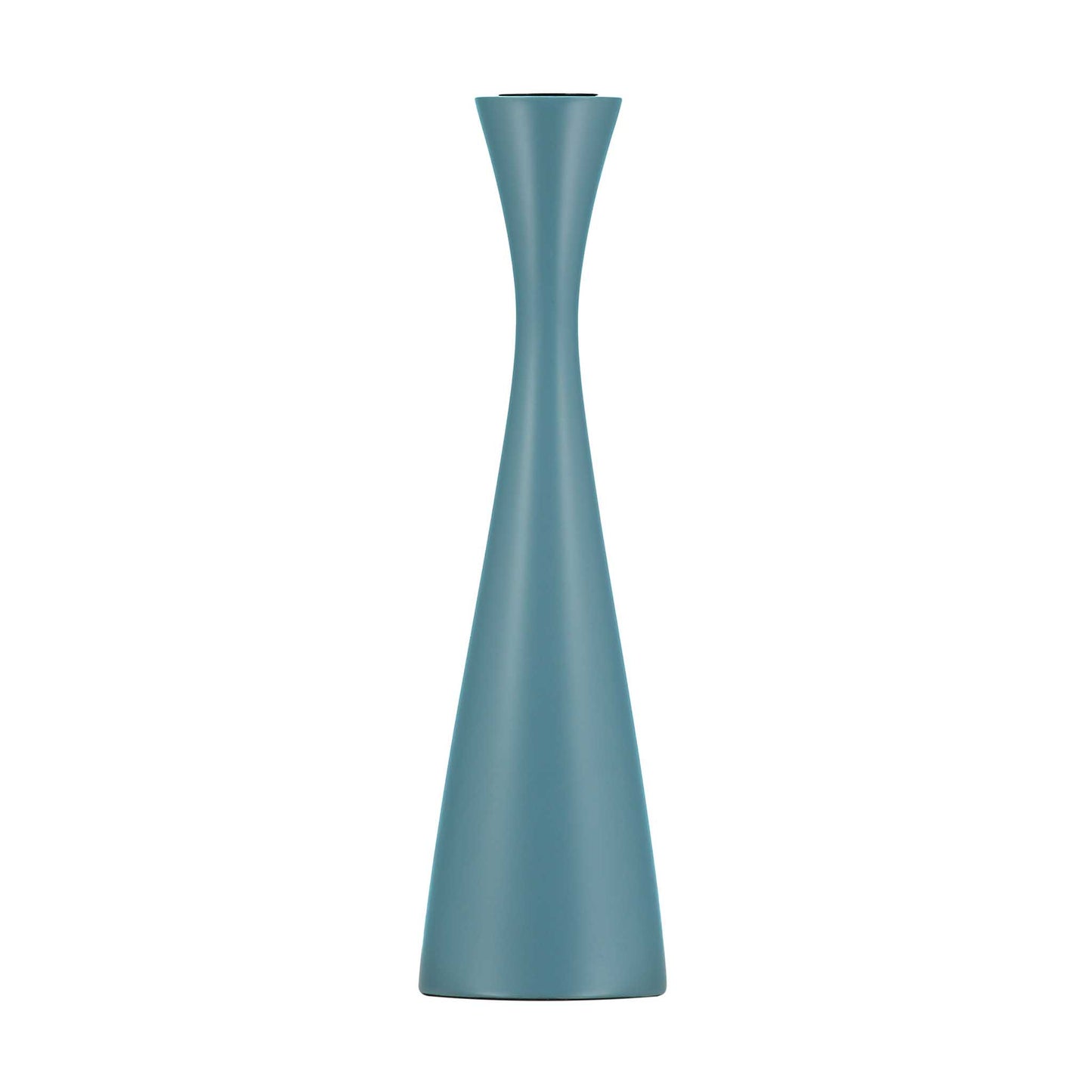 Minimal plain blue candleholder 