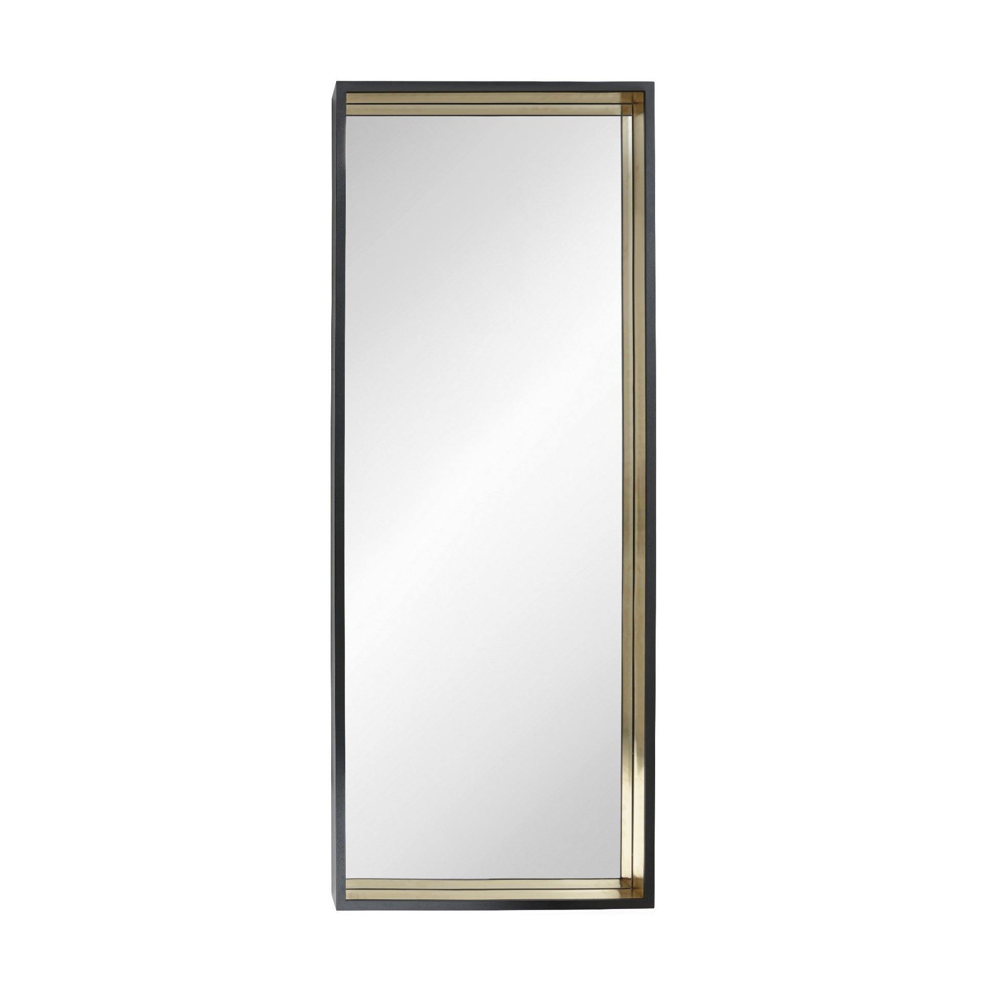 Black and gold minimal mirror