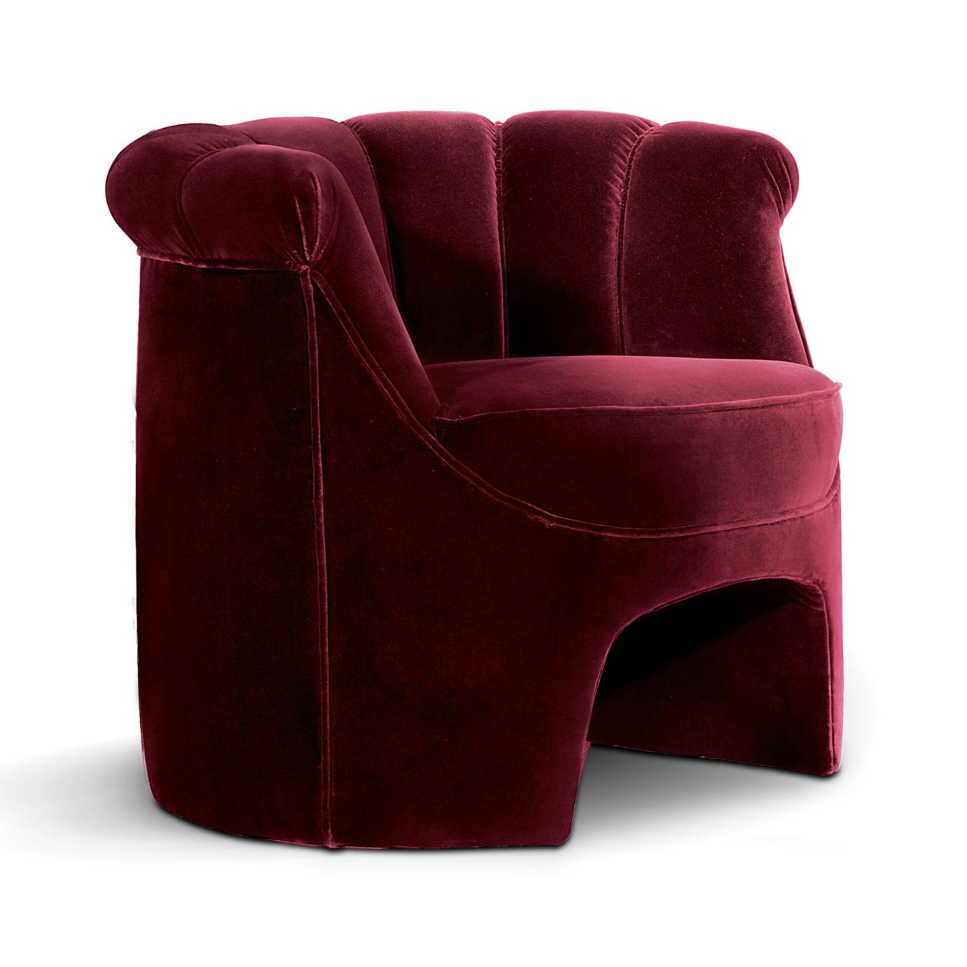 Side of Bordeaux luxury curved back armchair