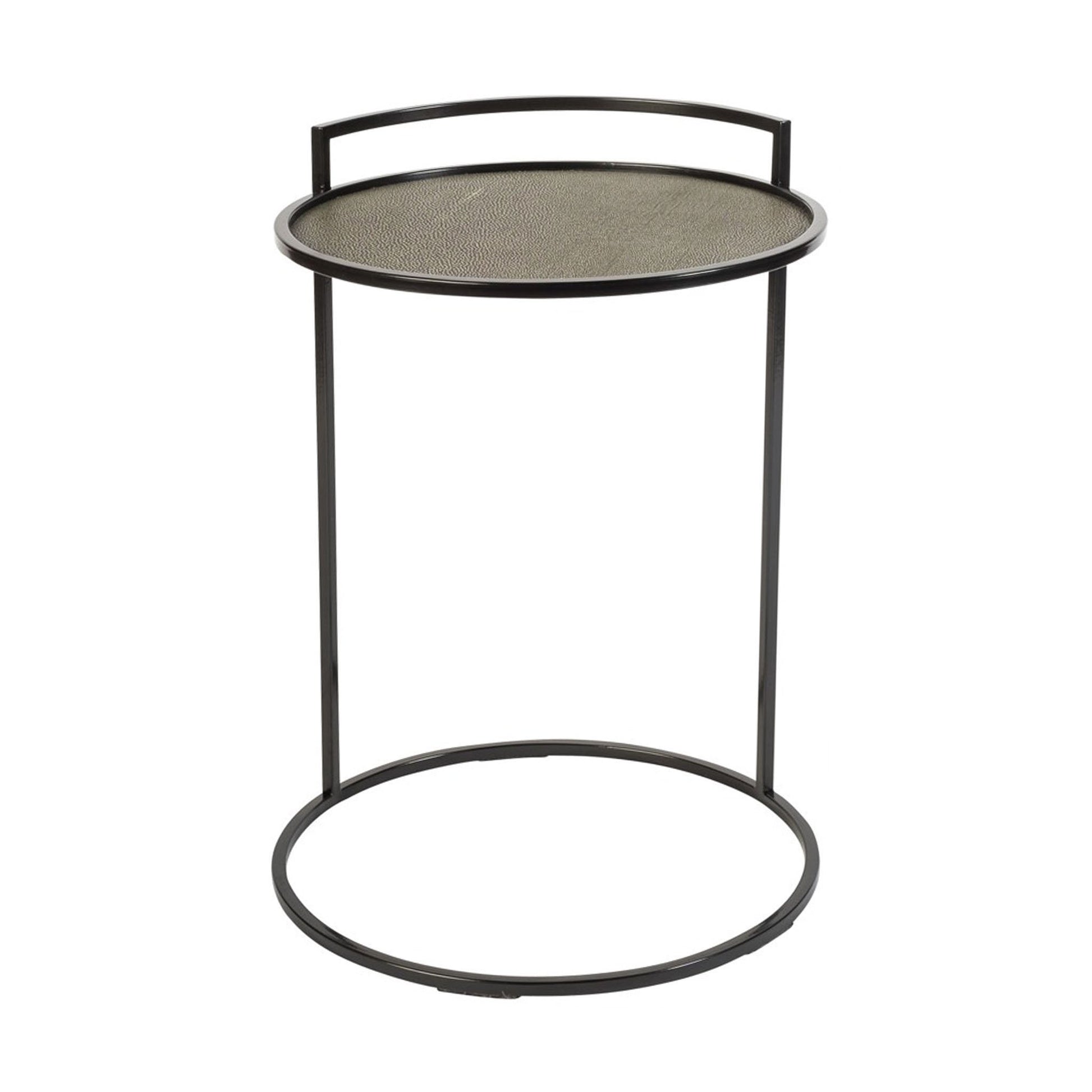 Tall round Designer cocktail table