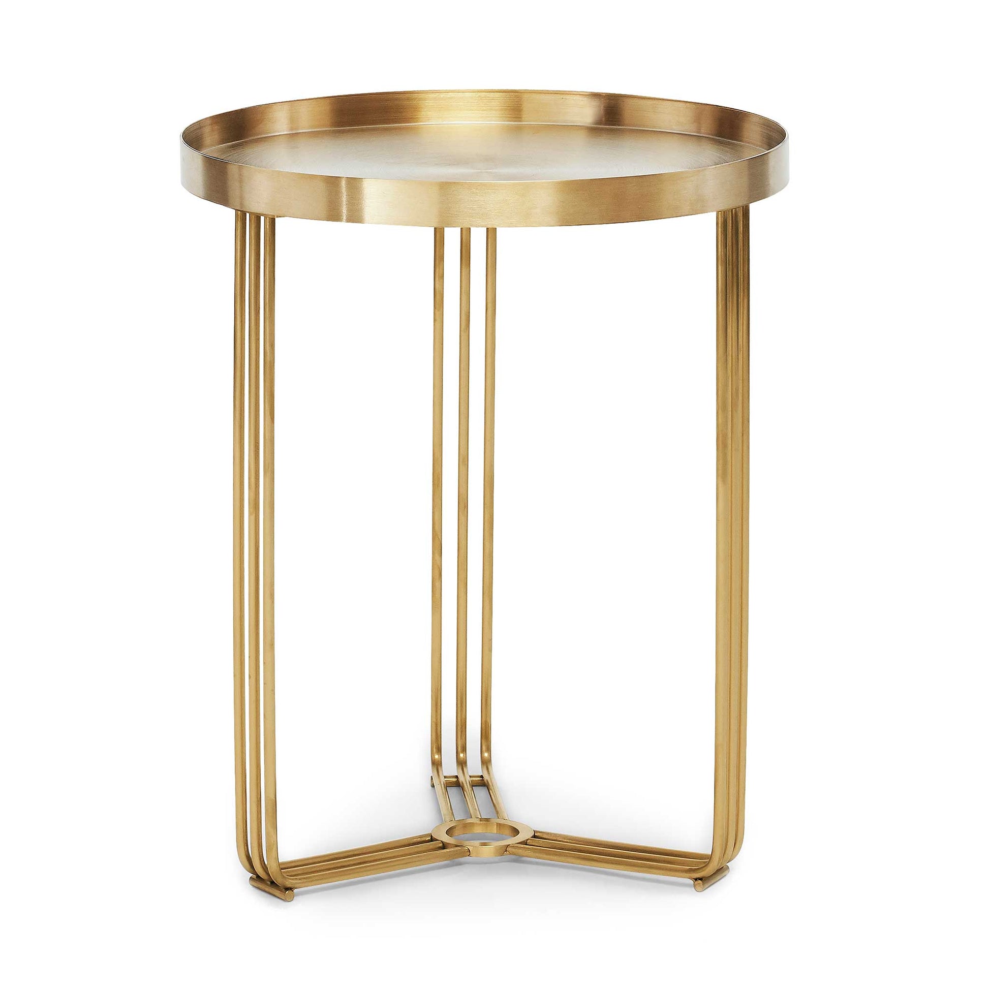 Gold small side table without top