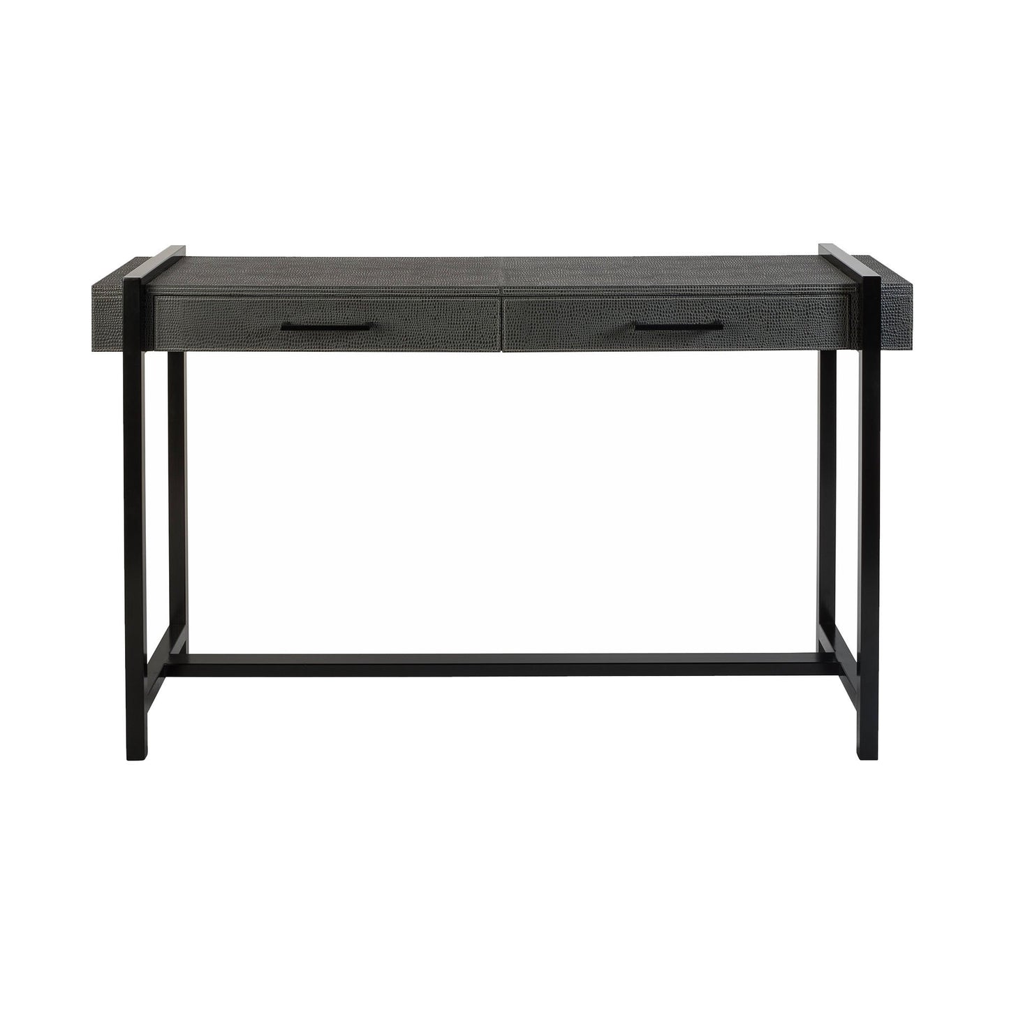 Modern Leather Console Table with drawers