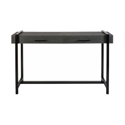 Modern Leather Console Table with drawers