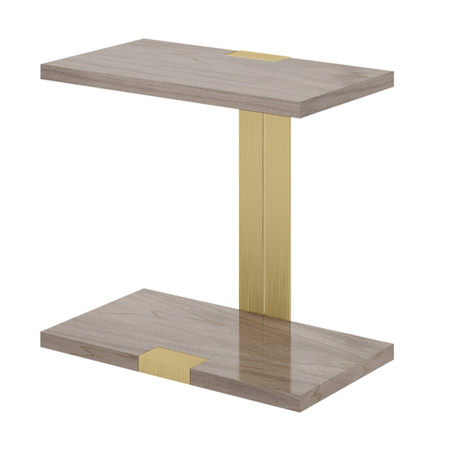 Modern brass side table side