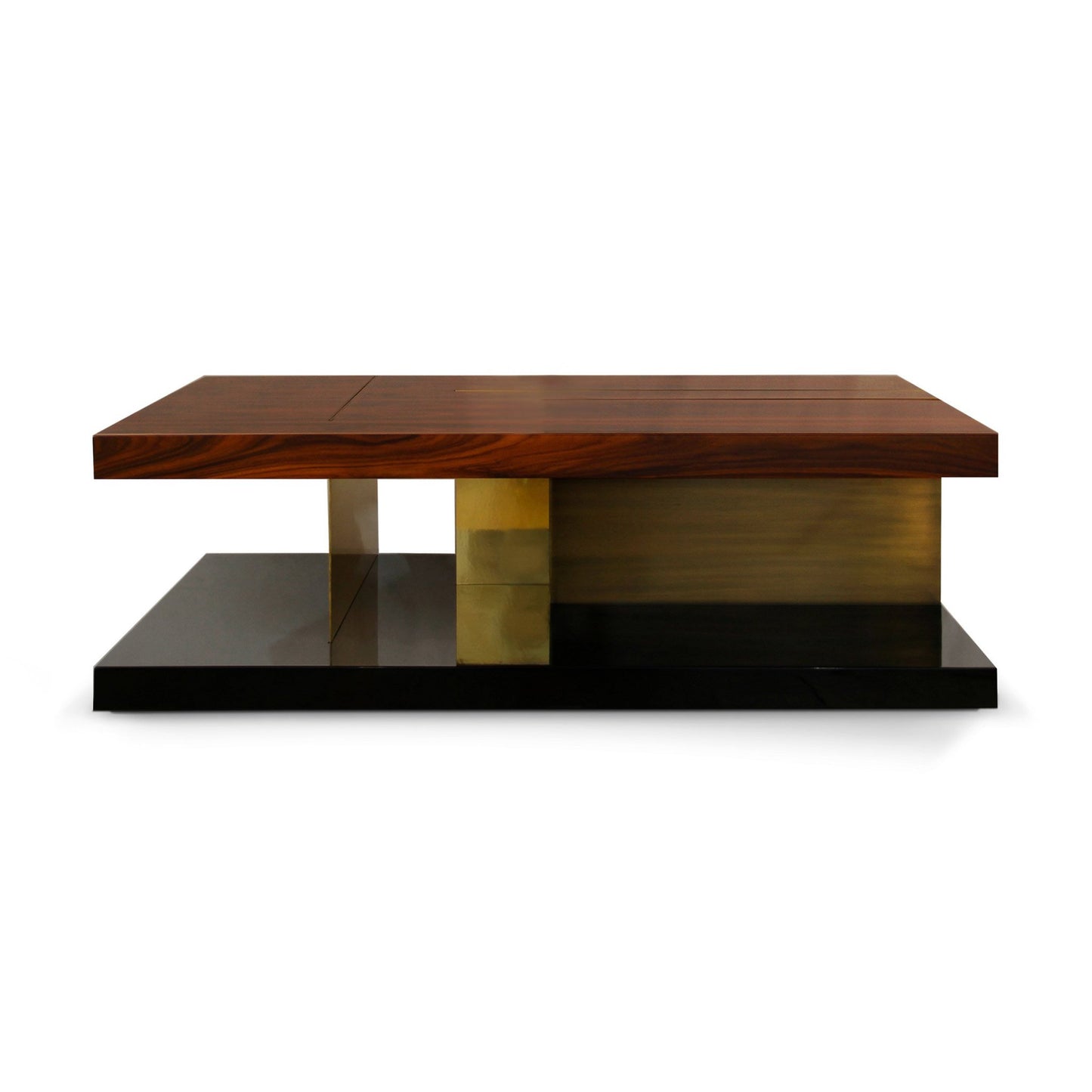 Luxurious Rectangular mixed media coffee table