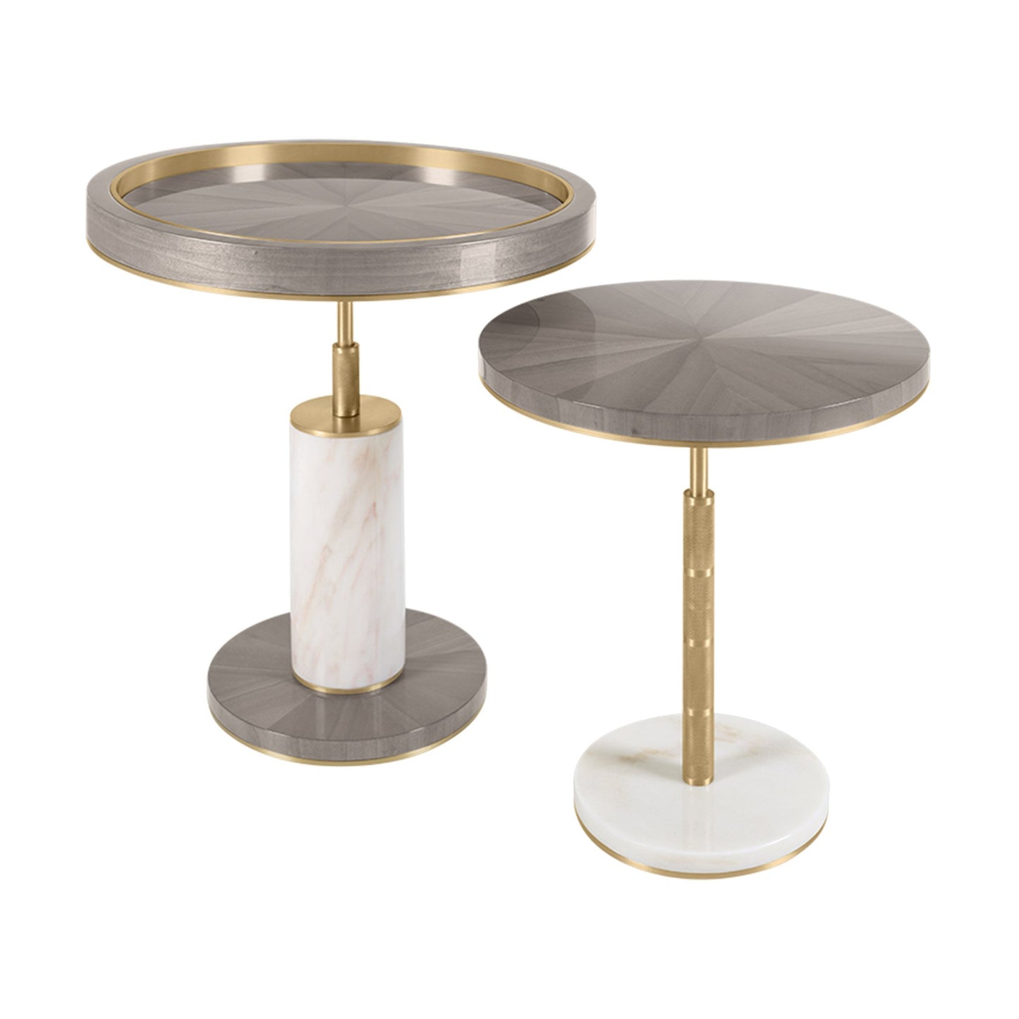 Set of two Stone modern side table